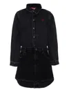 Diesel Button-up Denim Dress In Blue