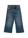Diesel Buttoned Jeans In Blue