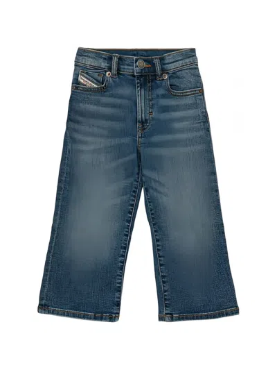 Diesel Kids' Buttoned Jeans In Blue