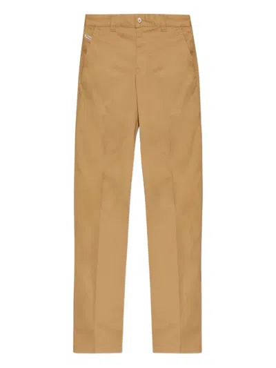 Diesel Buttoned Trousers In Brown