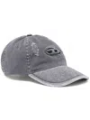Diesel C-ball Baseball Cap In Grey