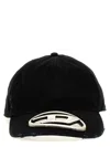 Diesel Oval-d Cotton Baseball Cap In Black
