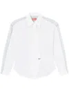 Diesel Long-sleeved Wrap Shirt In White