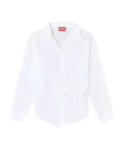 Diesel C-delphi Shirt In White