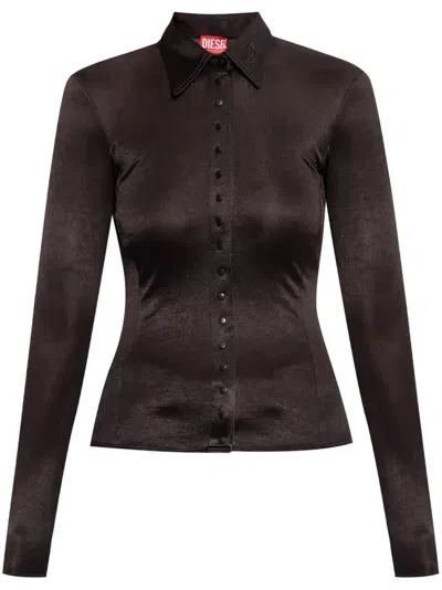 Diesel C-elaia Shirt In Black