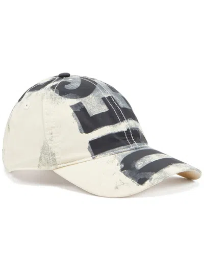 Diesel C-ewan Logo-print Baseball Cap In White