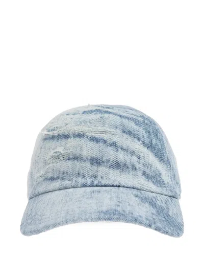 Diesel C-feel Distressed Cap In Blue