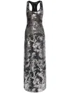 DIESEL X SAVAGE X FENTY C-FINISHNET MAXI DRESS