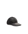 Diesel Mens C-gable-black Denim Cap 02 In Black