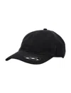 Diesel Black Baseball Cap With Oval D Cut-out In Cotton Man In Black