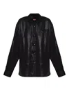 Diesel C-simplier Buttoned Logo Shirt In Black