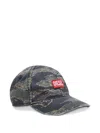 Diesel Baseballkappe Mit Camouflage-print In Gray