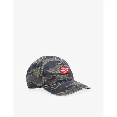 Diesel Womens 51f C-vado Cotton-gabardine Baseball Cap