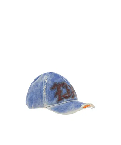 Diesel C-7d8 Baseball Cap In Blue