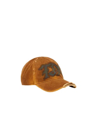 Diesel C-7d8 Baseball Cap In Brown