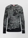 Diesel Cadmo Abstract Crew Neck Sweater