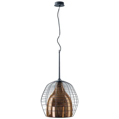 Pre-owned Diesel Cage Large Suspension In Black With Bronze Diffuser By  Living