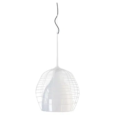 Pre-owned Diesel Cage Large Suspension Lamp In White By  Living With Lodes