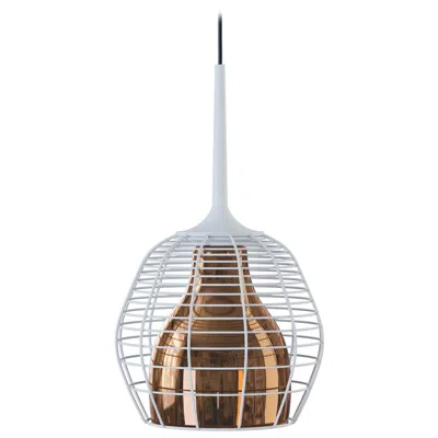 Pre-owned Diesel Cage Small Cluster Suspension In White With Bronze Diffuser By  Living