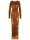 Diesel Long M-calimera Dress In Brown