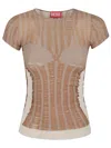 Diesel Contoured Knitwear Top With Modern Aesthetic