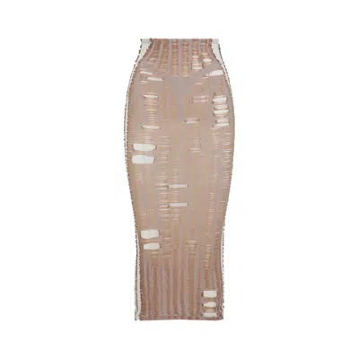 DIESEL DIESEL CAMEL COTTON BLEND M-CALINA SKIRT