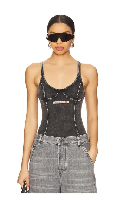 Diesel Cami Bodysuit In Black