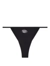 Diesel Camille High-cut Leg Triangle Bikini Bottom In Black