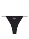 Diesel Camille High-cut Leg Triangle Bikini Bottom In Black