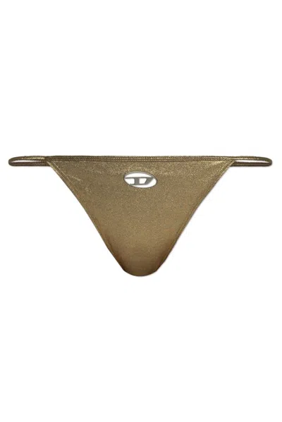 Diesel Camille Utlt Swimsuit Bottoms In Gold