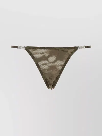 DIESEL CAMO LACE MESH STRING THONG