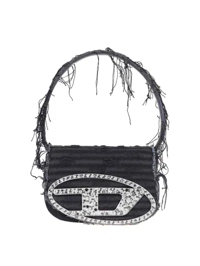 Diesel Canvas Bag In Black