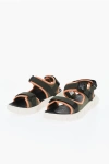 Diesel Canvas Sport Sandals With Velcro Closure In Multi