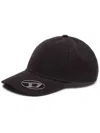 Diesel Mens 9xx C-plak Logo-embellished Cotton Baseball Cap In Black