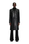 Diesel Cappotto In Fresco Lana Gessato In Black