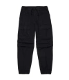 Diesel Oval D Branded Gabardine Cargo Trousers In Black