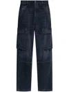Diesel Navy Blue D-pot-cargo Jeans In Blue