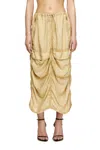 Diesel Cargo Midi Skirt In Treated Viscose-nylon In Neutral