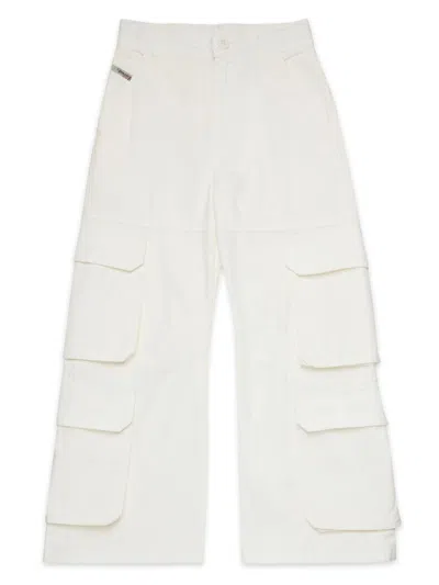 Diesel Kids' Cargo Trousers In Grey