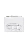 Diesel Bi-fold Card Holder In Nappa Leather In White