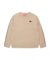 Diesel Cashmere-blend Plain Knitted Pullover In Nude