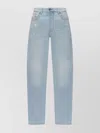 Diesel Casual Five-pocket Trousers Featuring Belt Loops In Blue