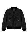 Diesel Bomber In Padded Nylon With Oval D In Negro
