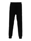 Diesel Cotton Joggers With Applied Logo In Negro