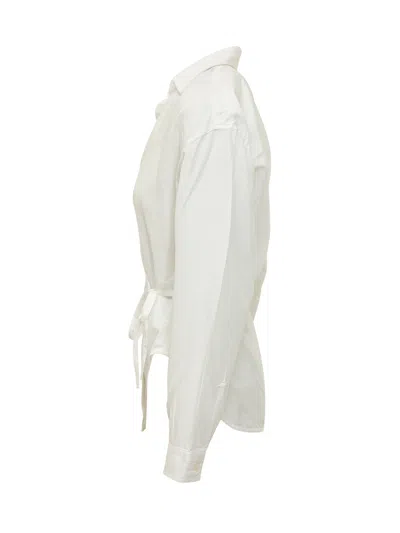 Diesel Casual Mini Shirt In Bianco
