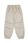 Diesel Casual Pants Branded With Oval D Logo In Beige