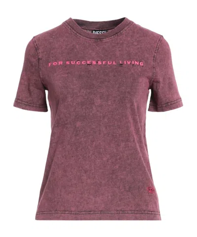 Diesel Casual Printed T-shirt In Red