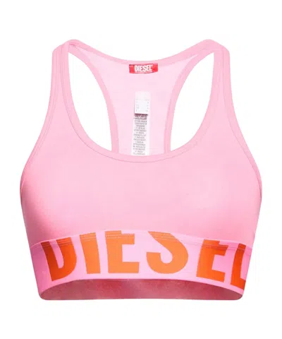 Diesel Casual Sports Vest In Pink