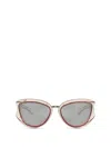 Diesel Cat-eye Style Sunglasses In Multicolor