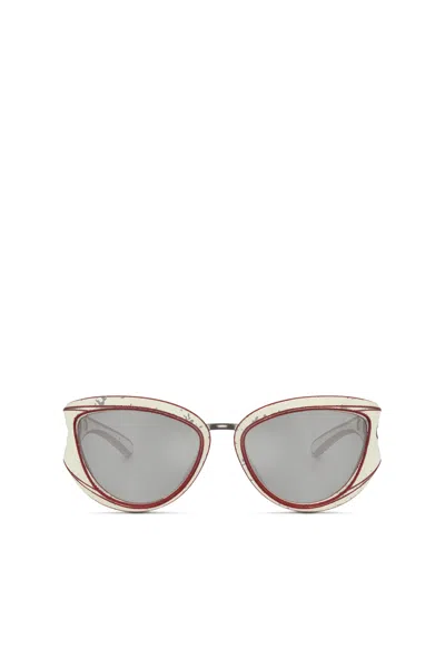 Diesel Cat-eye Style Sunglasses In Multicolor